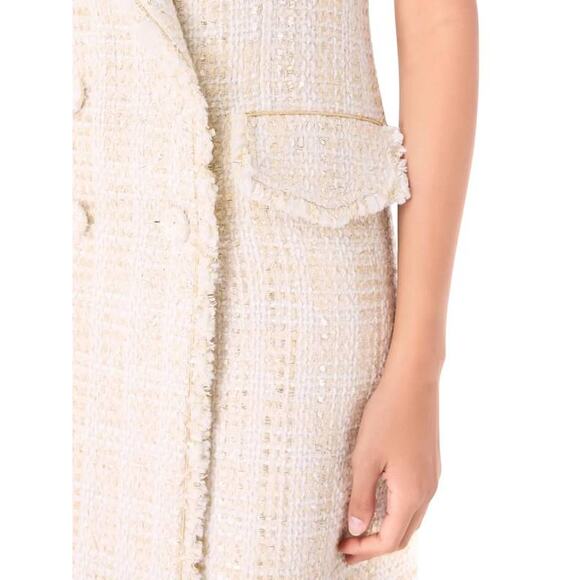 Borgo de Nor Lucienne Tweed Jacket Dress in Cream UK 10 US 6 - Picture 3 of 6